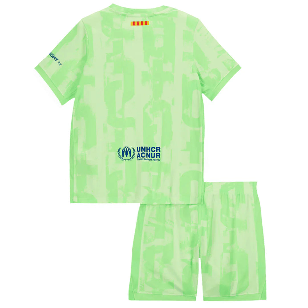 FC Barcelona Kinder Grün-Limetten Trikot 2025/2026