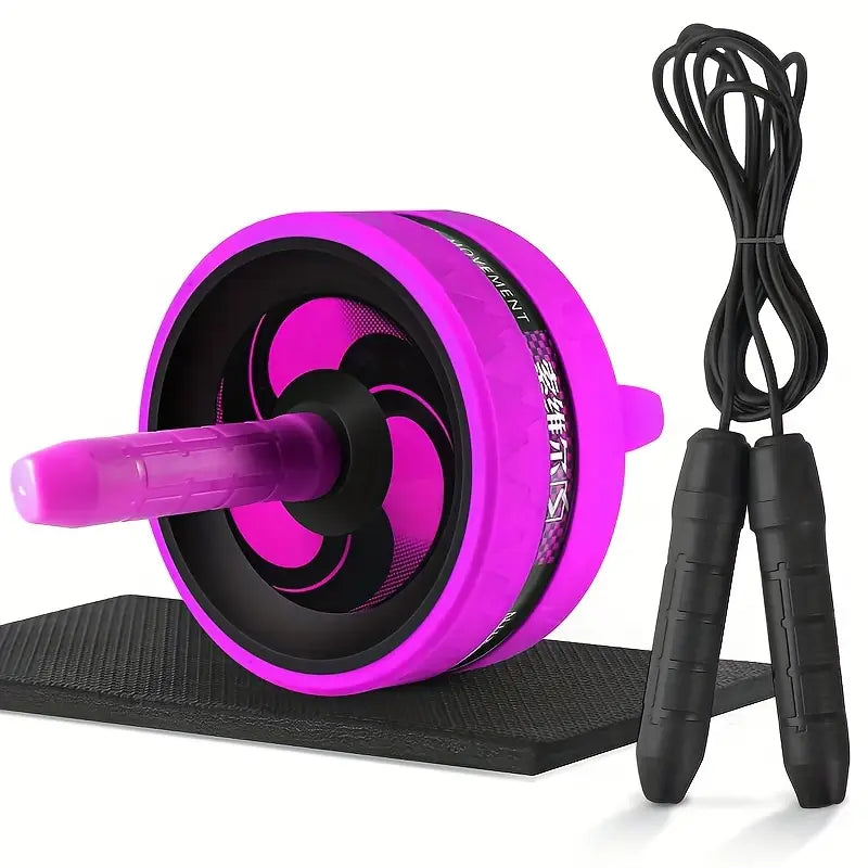 Rolo Abdominal com Pegas de Espuma - Equipamento de Exercício para o Core no Ginásio Doméstico