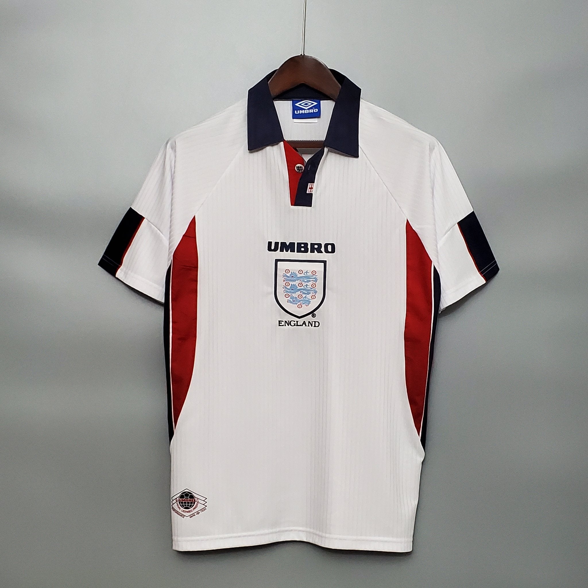 1998 England Heim Retro-Trikot