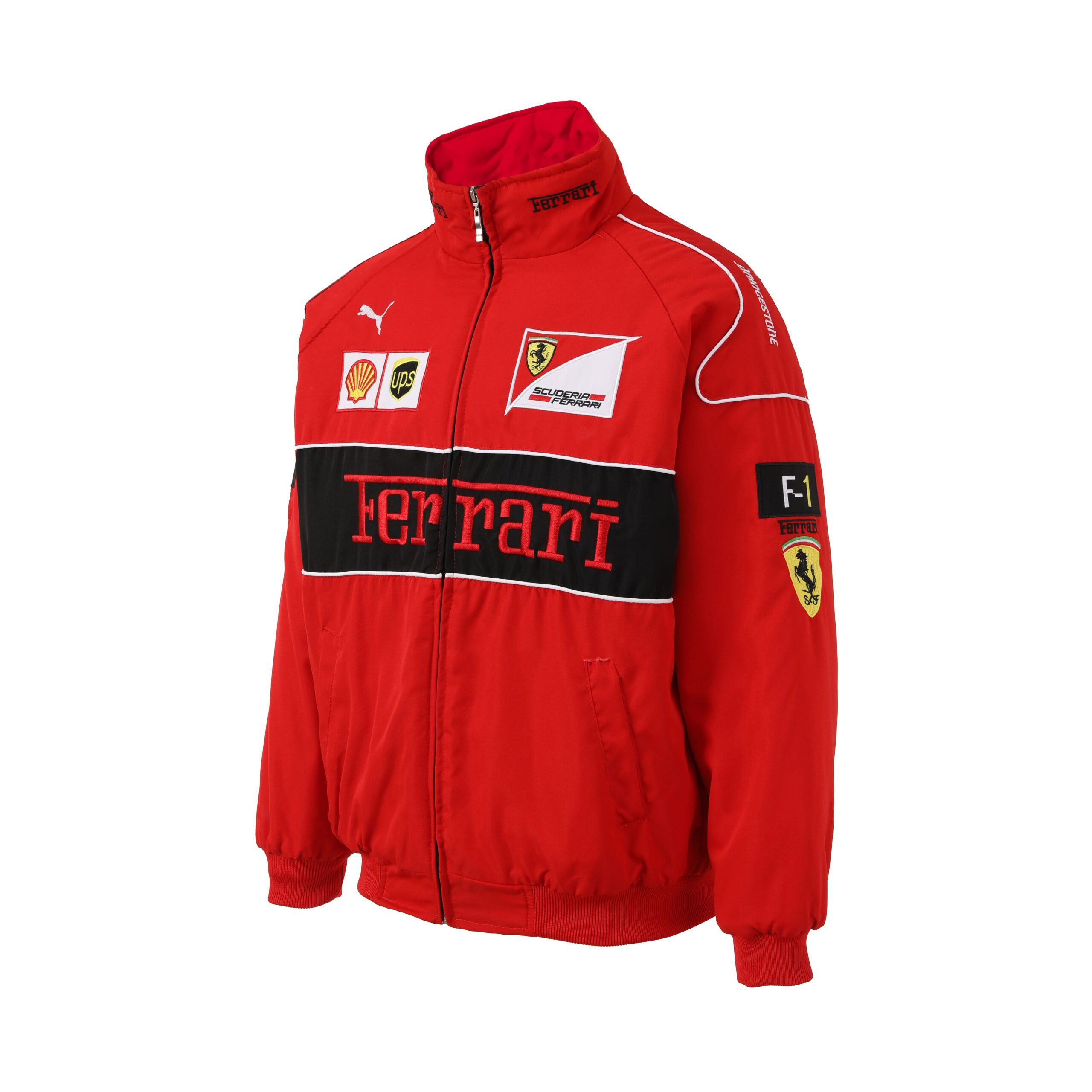 Rari F1 Rennteam Jacke – Rote Scuderia Motorsport Reißverschluss-Mantel