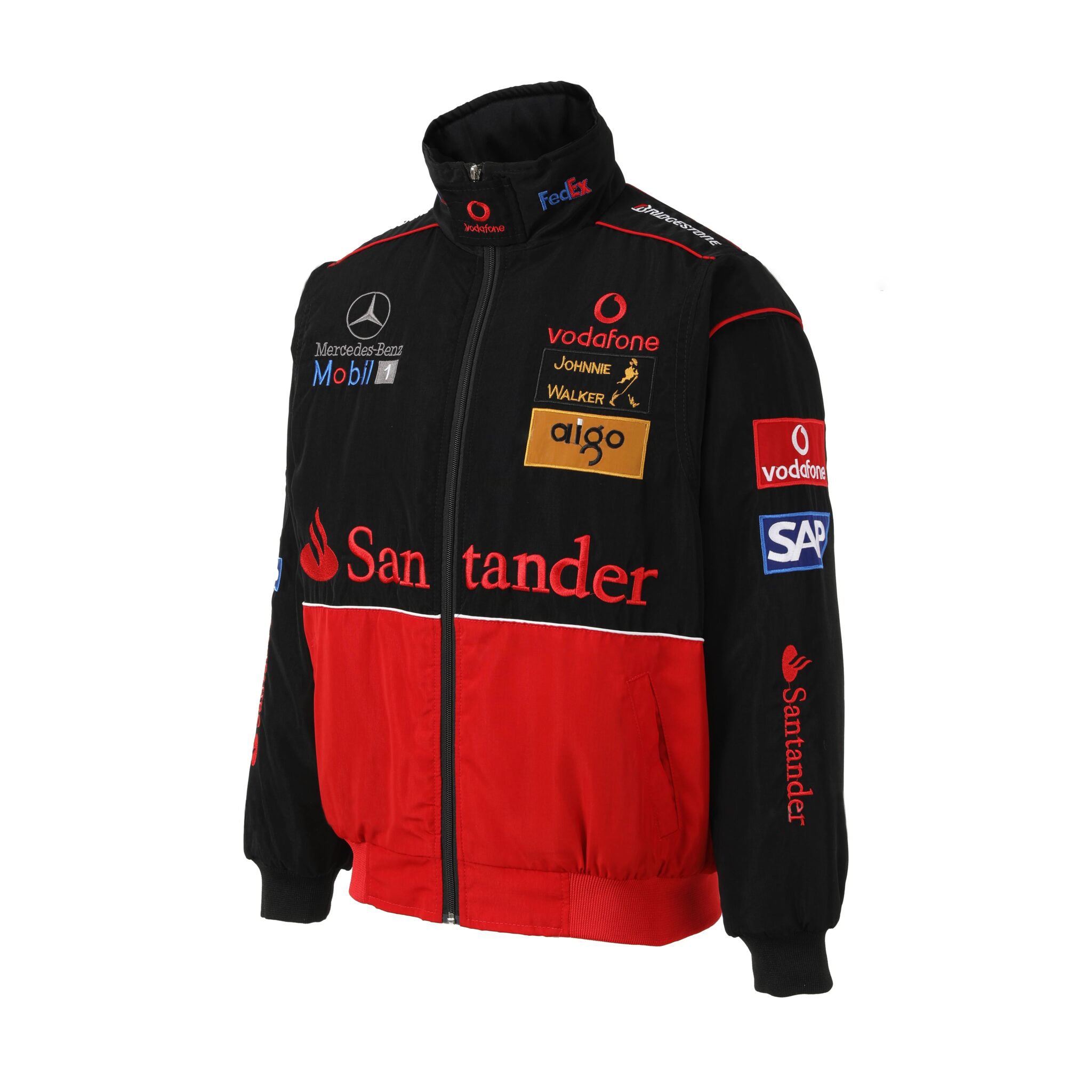 McLaren F1 Rennteam Jacke – Vodafone Mercedes Motorsport Reißverschluss-Mantel