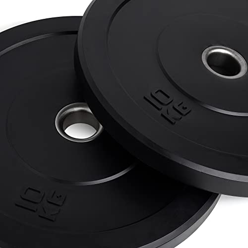 Placas de Peso Olímpicas Apoliam - Revestidas a Borracha - Conjunto de Pesos para Barra de 2 Polegadas