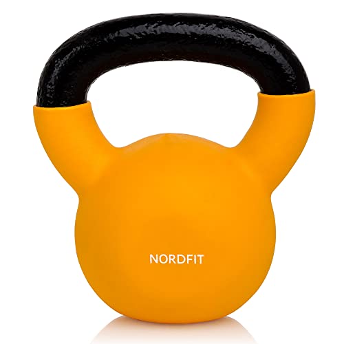Pesos de Kettlebell em Ferro Fundido Revestidos a Neopreno Apoliam - Tamanhos de 4kg a 20kg
