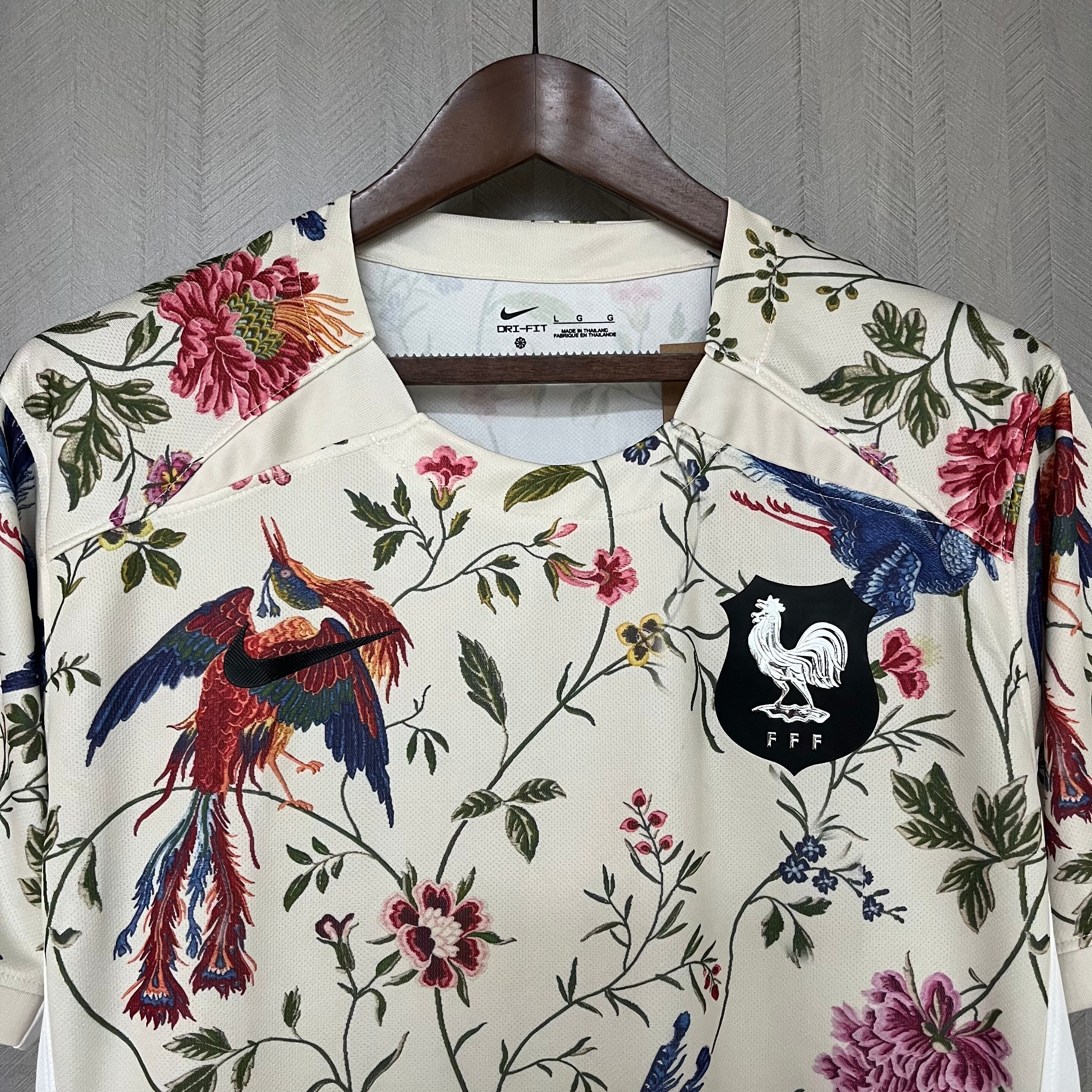 Frankreich X Dior Blumen Sonderedition Trikot