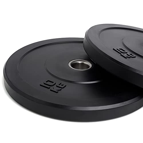 Apoliam- Olympic Bumper Weight Plates - Rubber Coated - 2 inch Barbell Weight Set