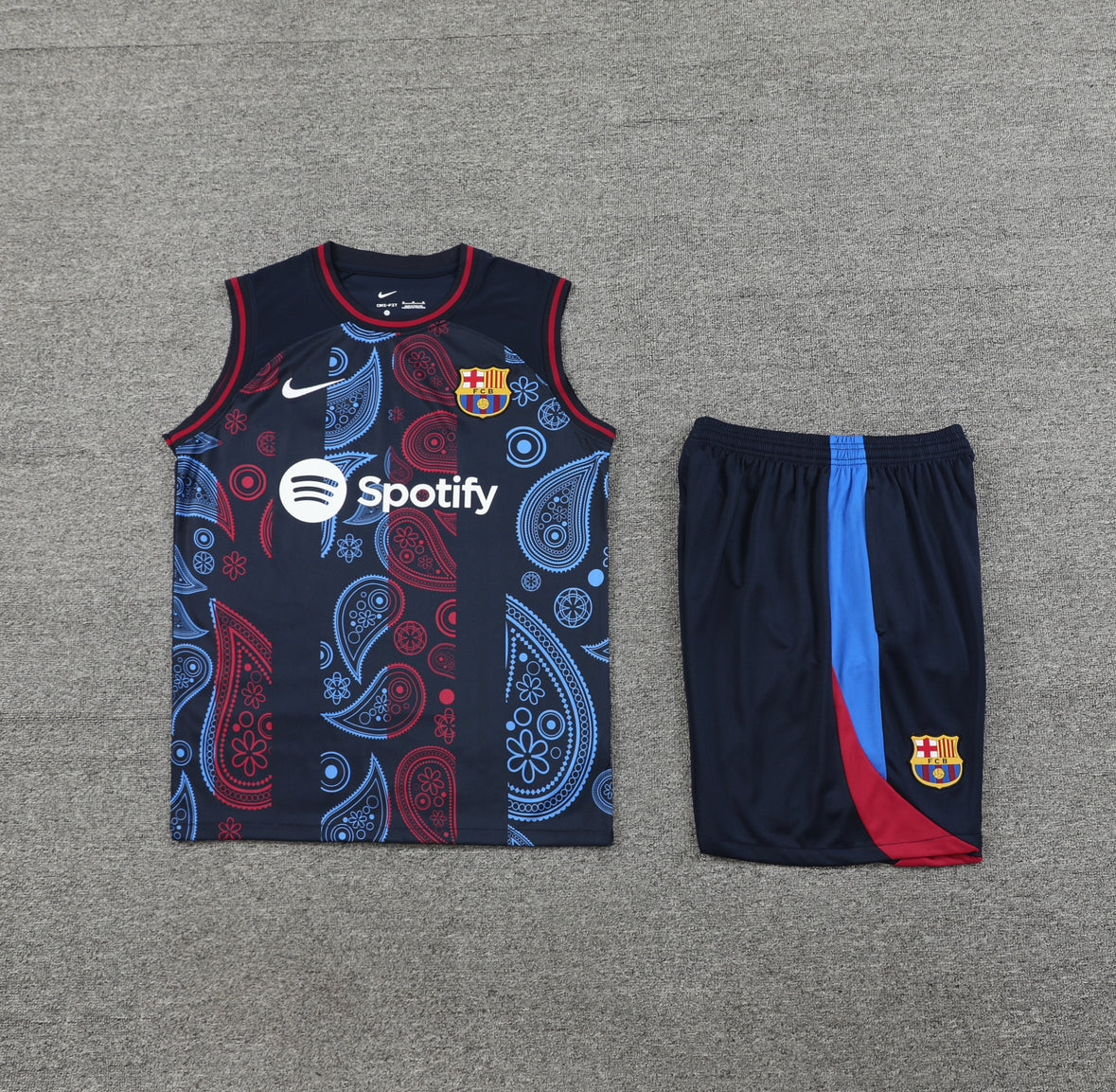 Barcellona Completo Allenamento Estivo Senza Maniche 2024/25