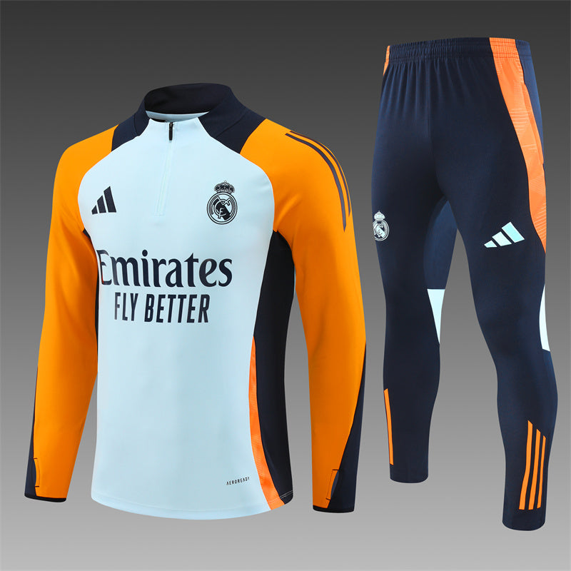 Real Madrid Tuta – Bianco/Arancione (Bambini)