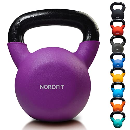 Apoliam Neoprene Coated Cast Iron Kettlebell Weights - Sizes 4kg to 20kg