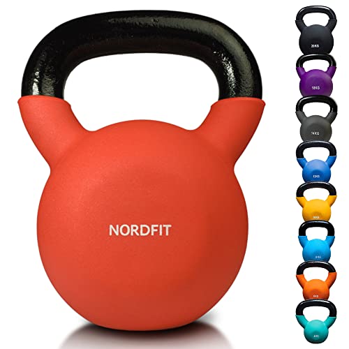 Apoliam Neoprene Coated Cast Iron Kettlebell Weights - Sizes 4kg to 20kg