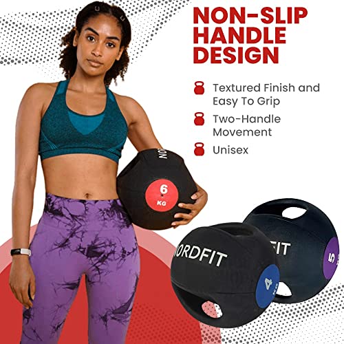 Apoliam Medicine Balls with Handles – Fitness and Home Gym Equipment