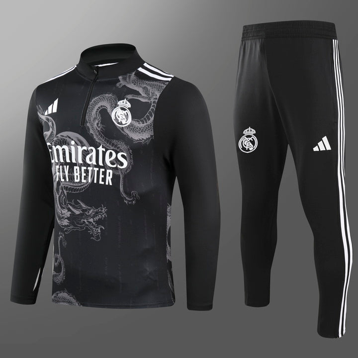 Real Madrid Trainingsanzug Schwarzer Drache 2024/2025