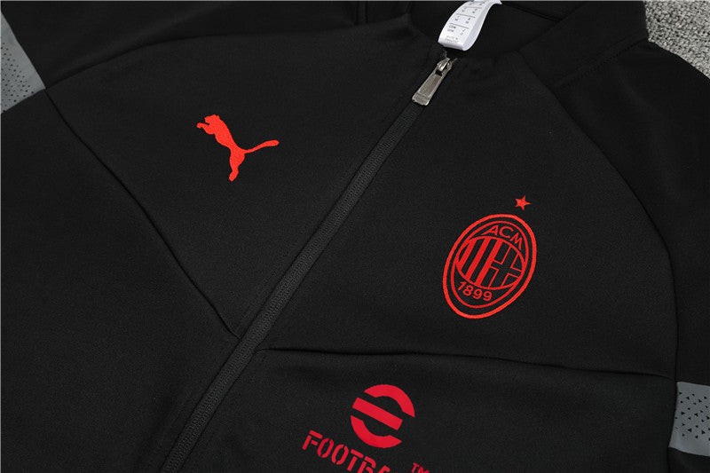 AC Milan 22-23 Schwarzer Trainingsanzug