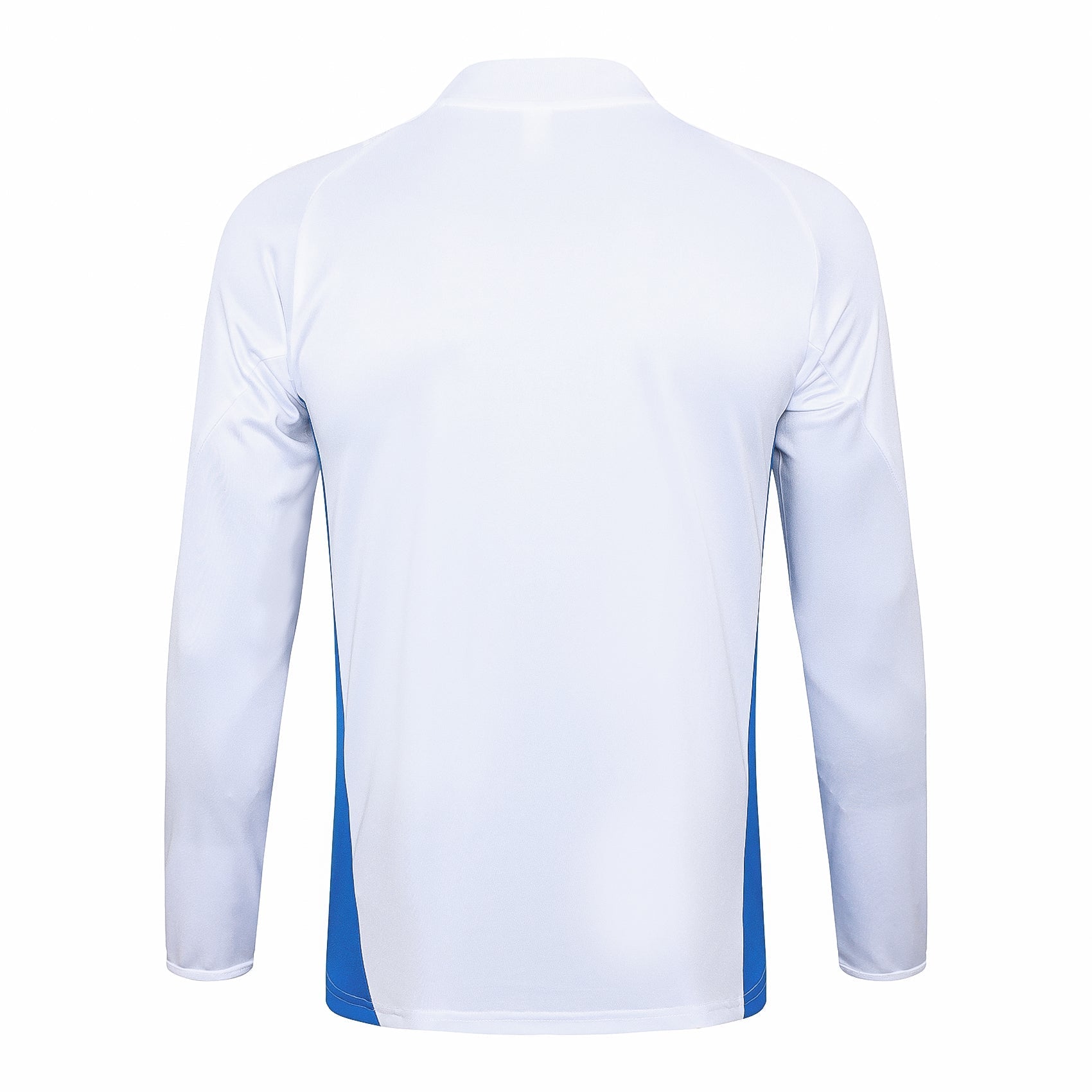Italien 24-25 weißer Halbzip-Trainingsanzug