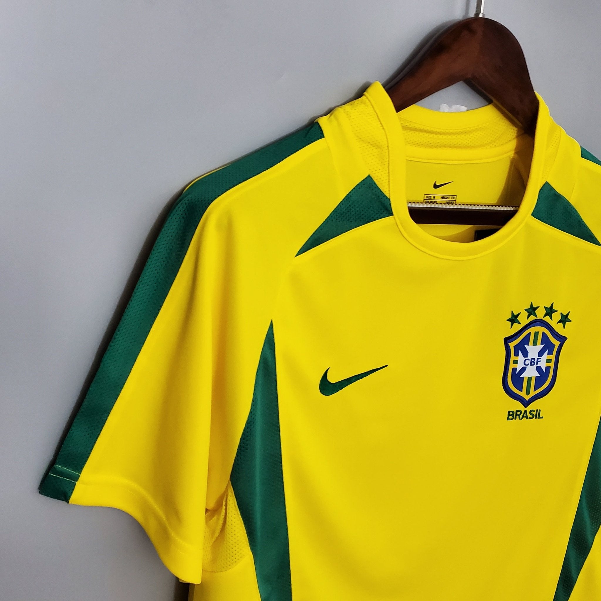 Brasilien Heim-Retro-Trikot 2002