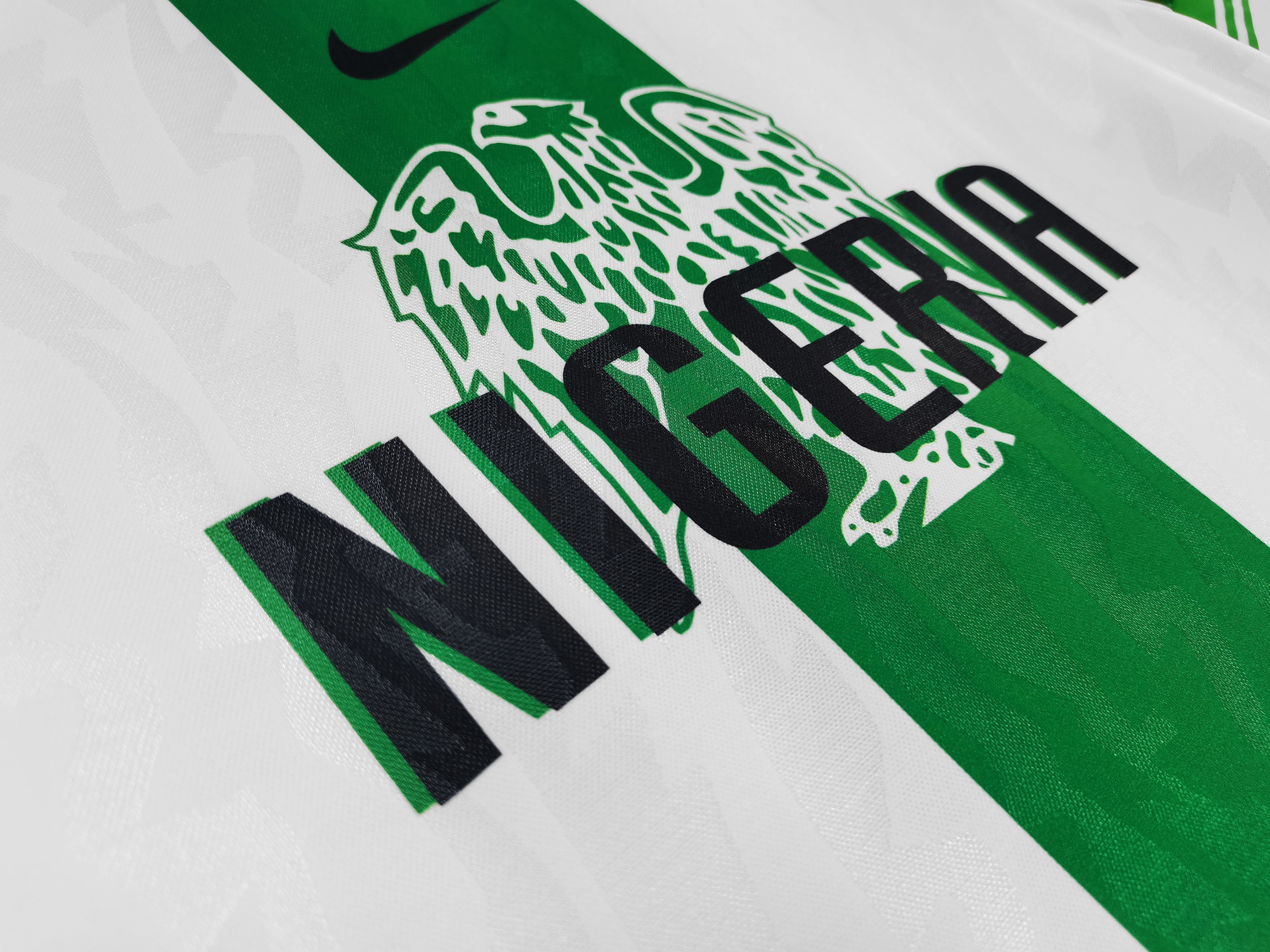 1996/98 Nigeria Weiß-Grünes Trikot