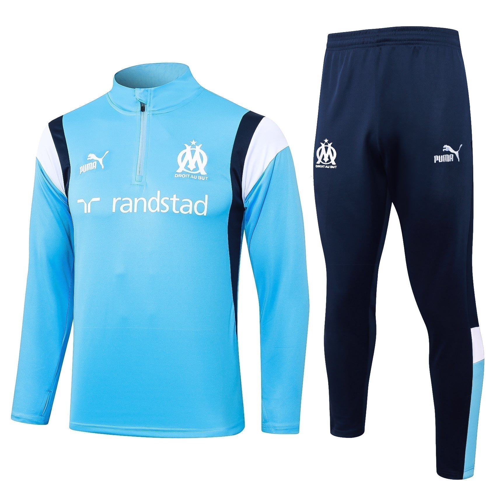 Marseille 23-24 Hellblauer Trainingsanzug