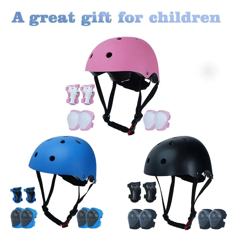 Conjunto de Equipamento de Proteção para Patinagem e Ciclismo