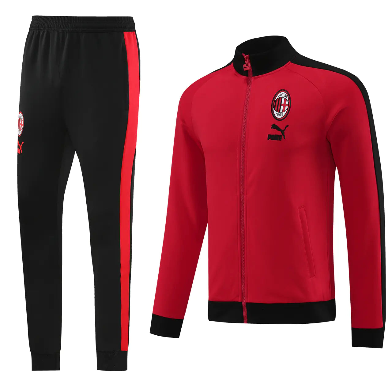 AC Milan 23-24 Roter Trainingsanzug