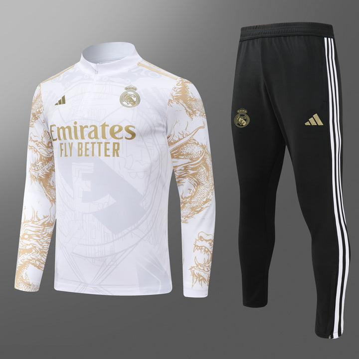Real Madrid Tuta bianca/oro 2025