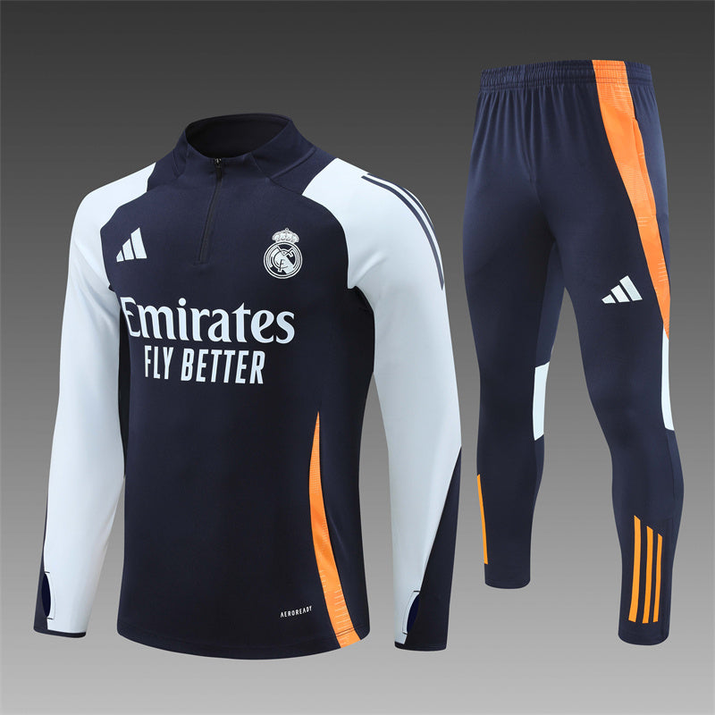 Real Madrid Tuta Navy/Grigio/Arancione
