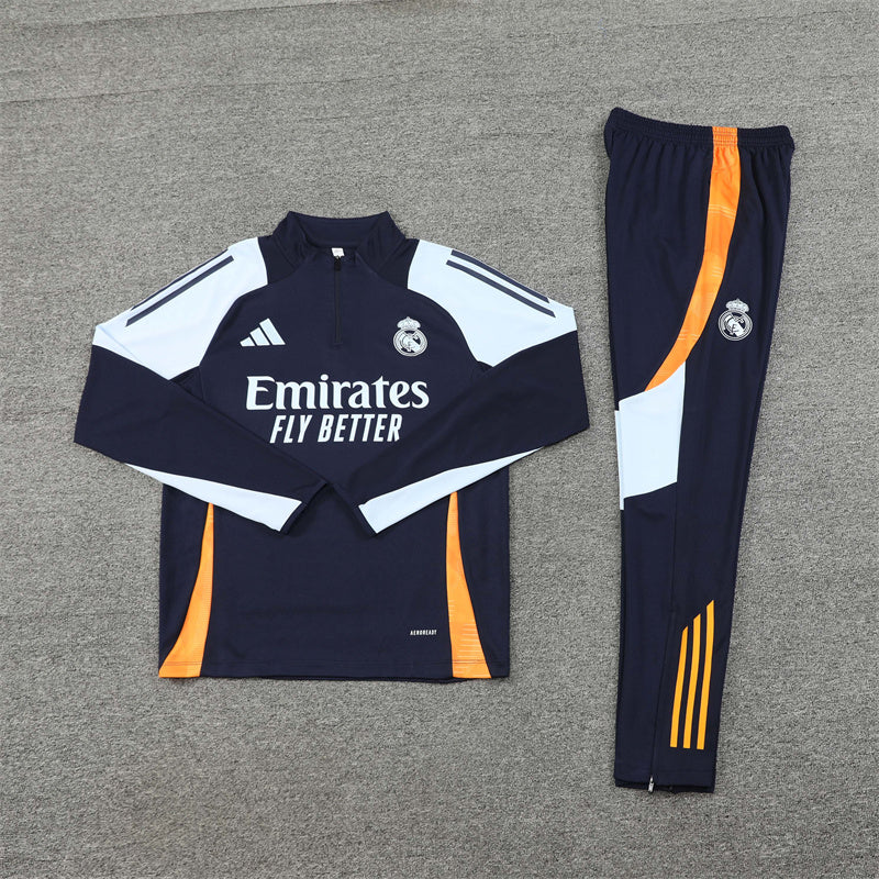 Real Madrid Tuta Navy/Grigio/Arancione