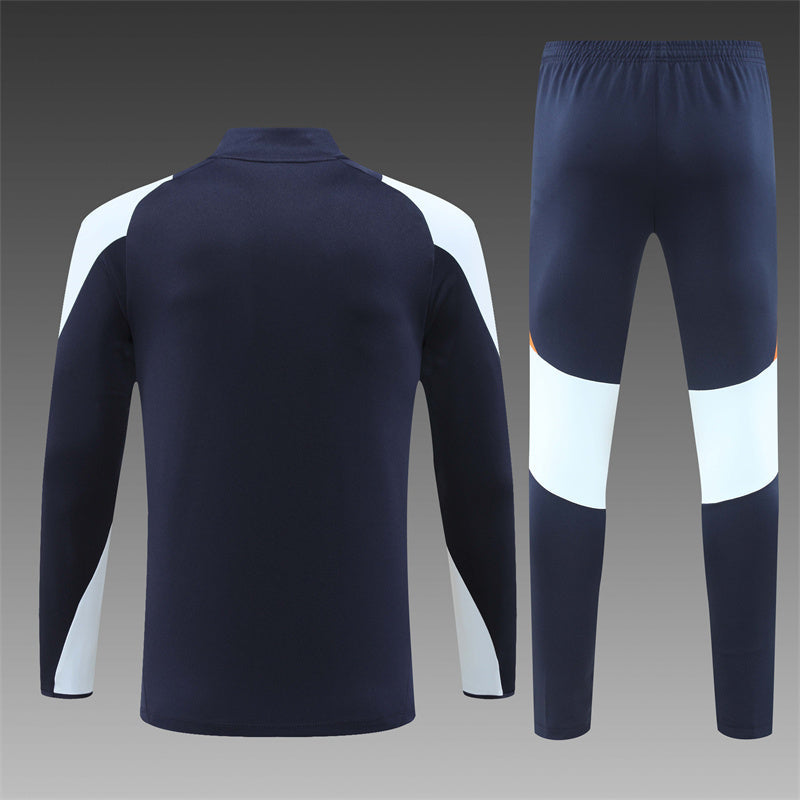 Real Madrid Tuta Navy/Grigio/Arancione