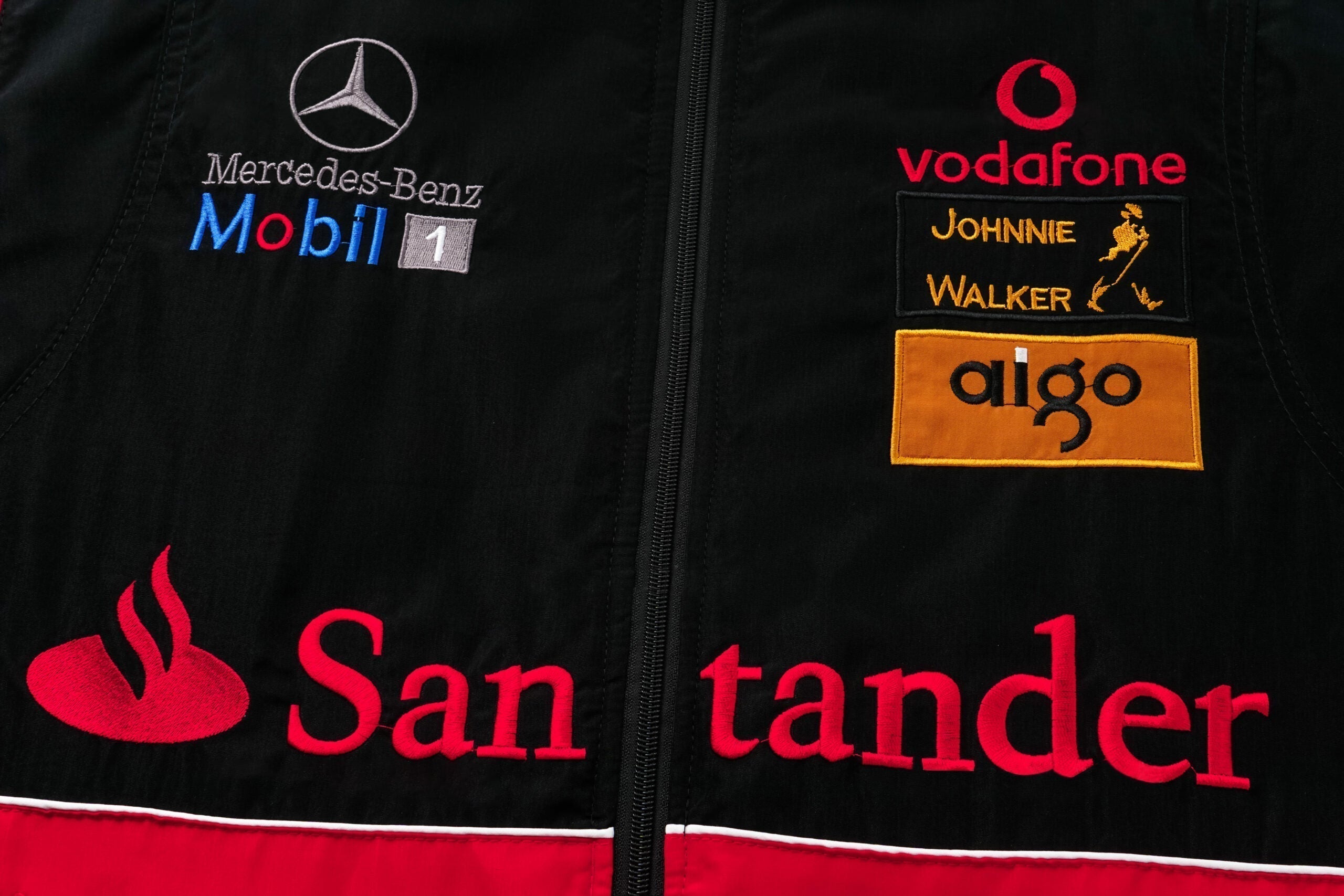 McLaren F1 Rennteam Jacke – Vodafone Mercedes Motorsport Reißverschluss-Mantel