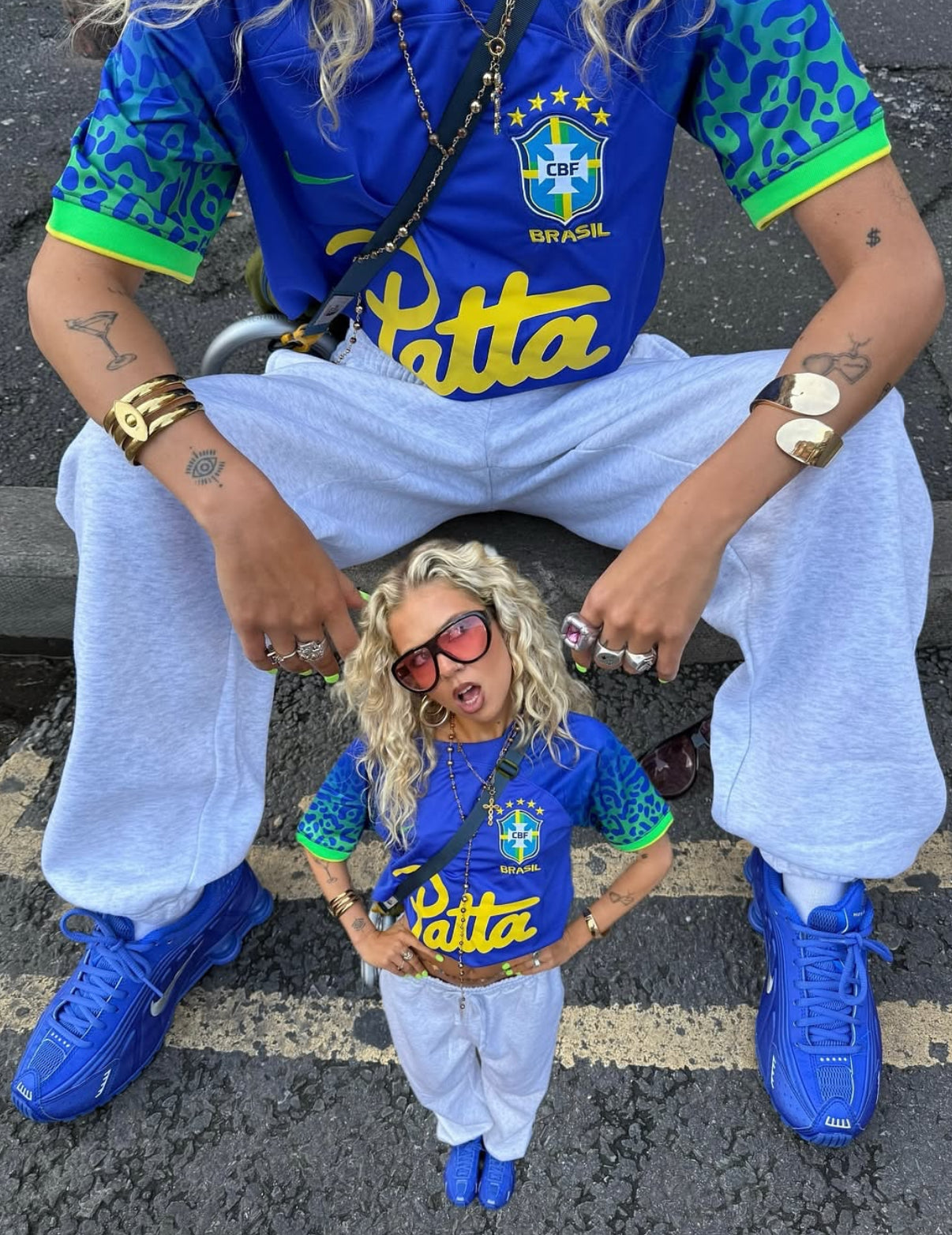 Maglia blu Brasile x Patta Edizione Speciale
