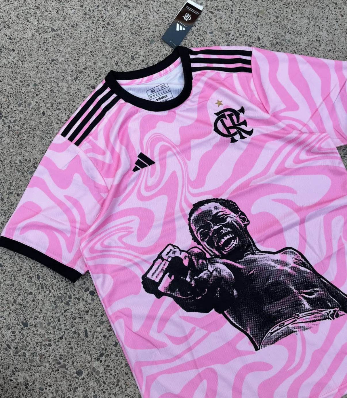Flamengo X City of God Zé Pequeno Pink Trikot Limitierte Edition