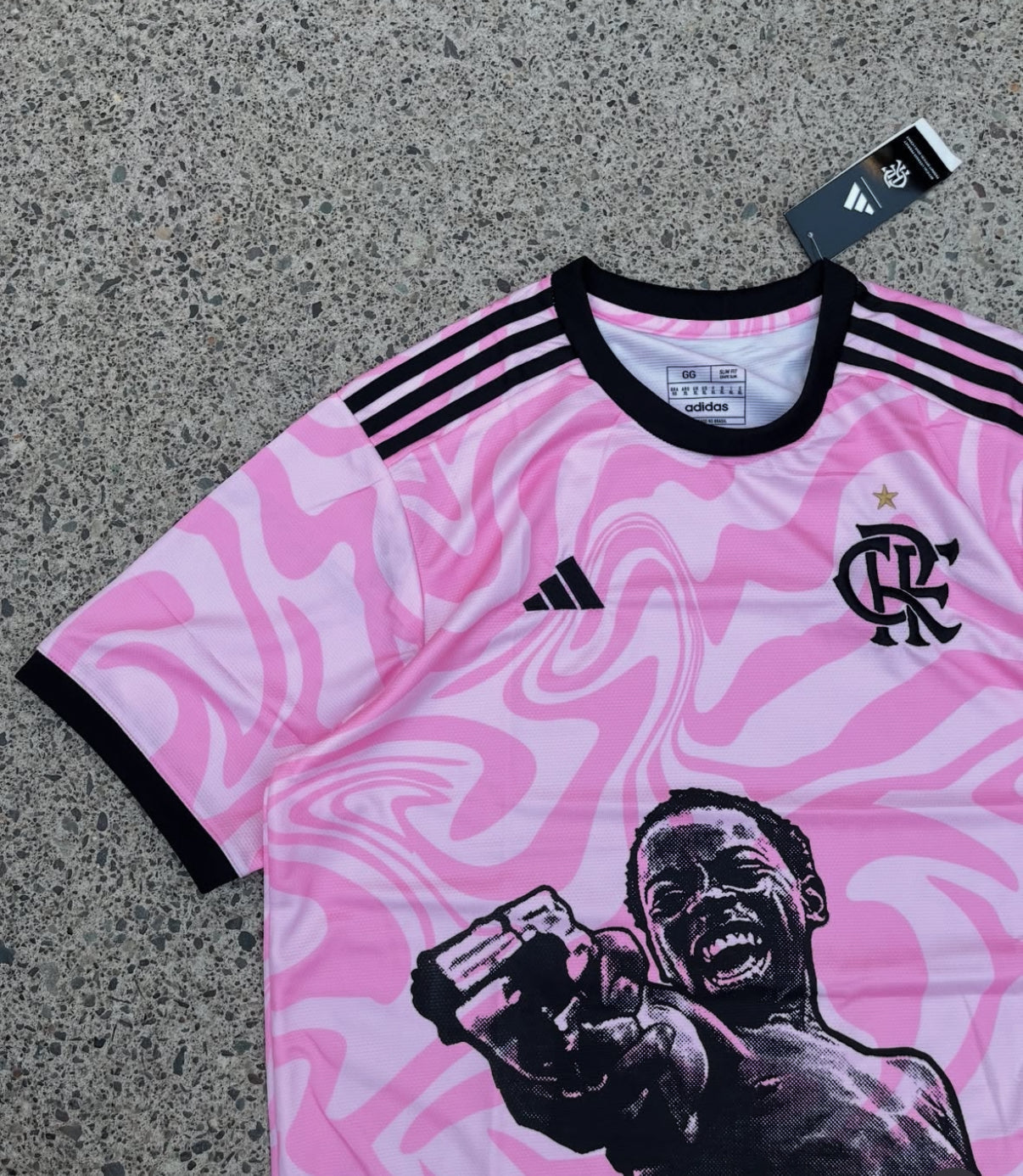 Flamengo X City of God Zé Pequeno Pink Trikot Limitierte Edition