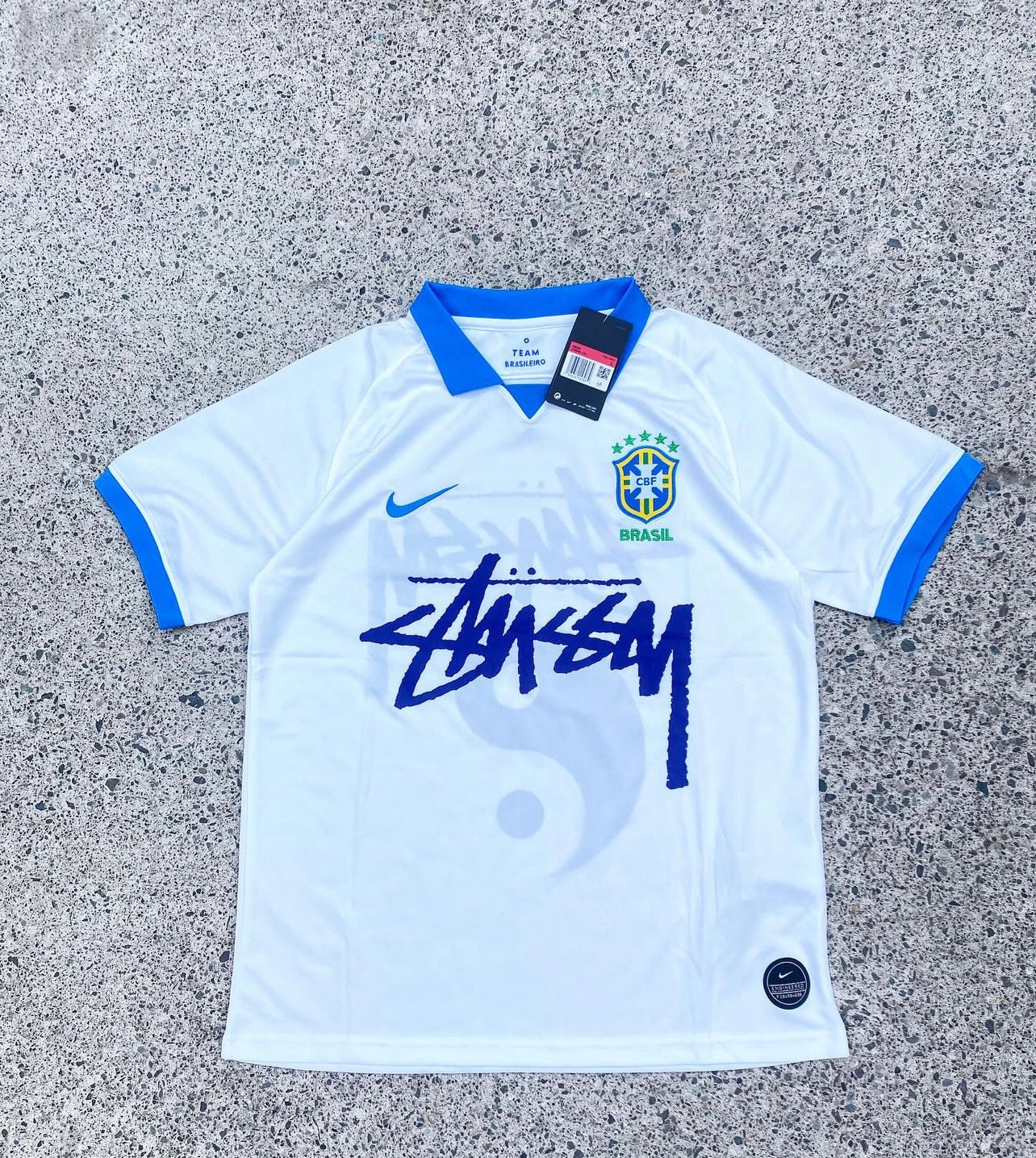 Brasilien weiß und blau 2019 Stussy Sonderedition