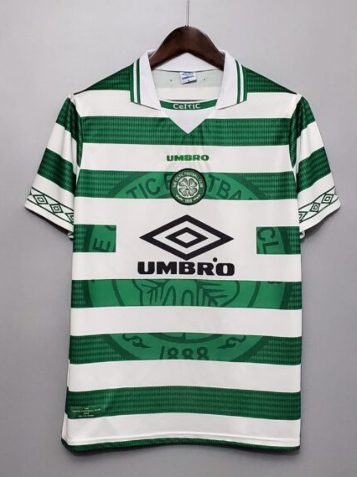 1997-1999 Glasgow Celtic Heim Retro Trikot