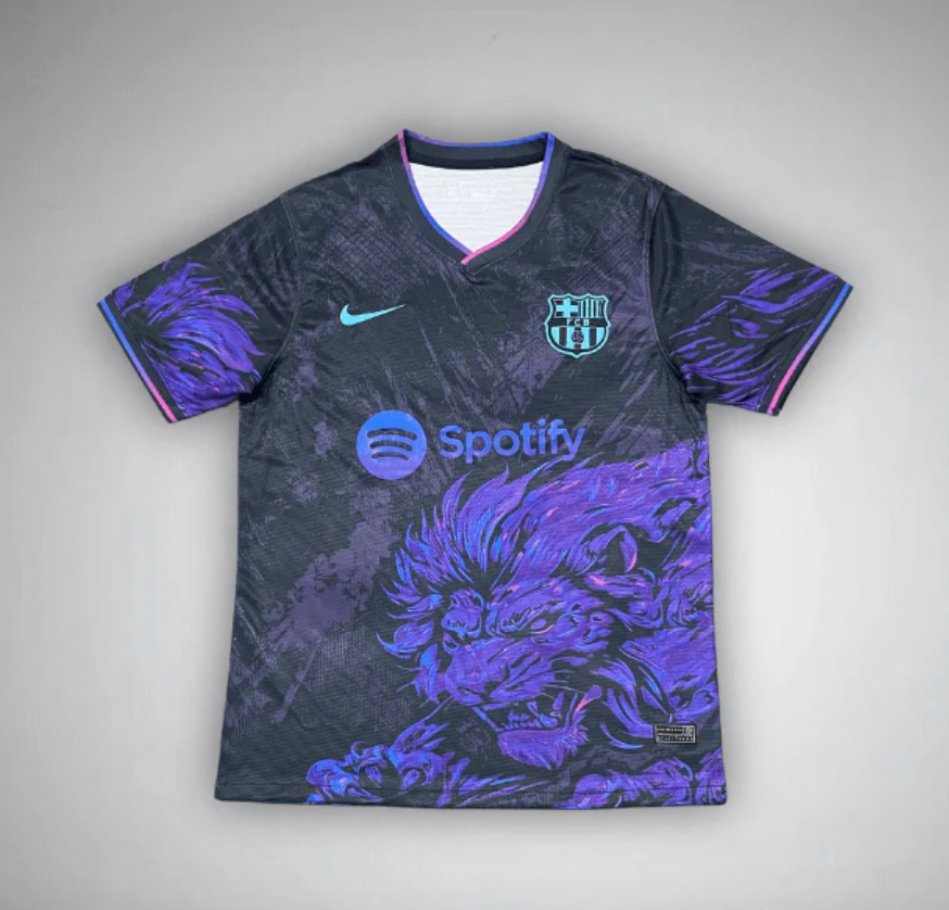 FC Barcelona Lila Löwen Trikot