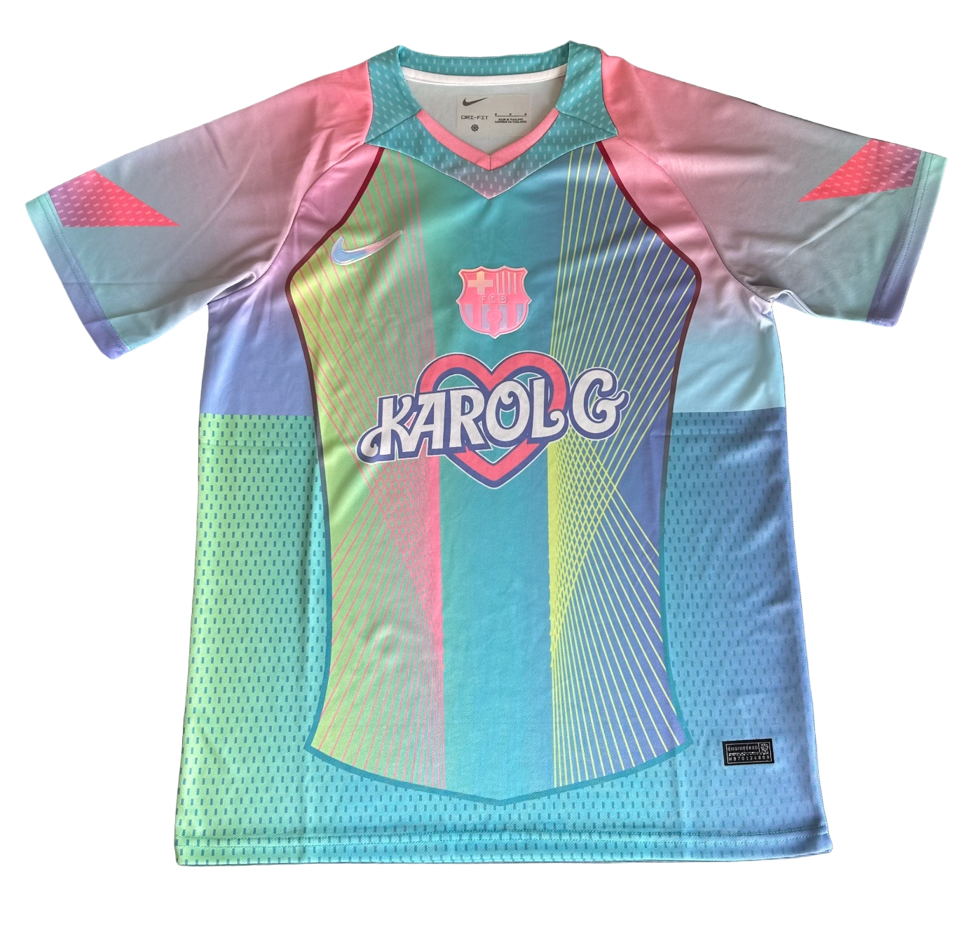 FC Barcelona Karol G Trikot Hellblau Spezialedition