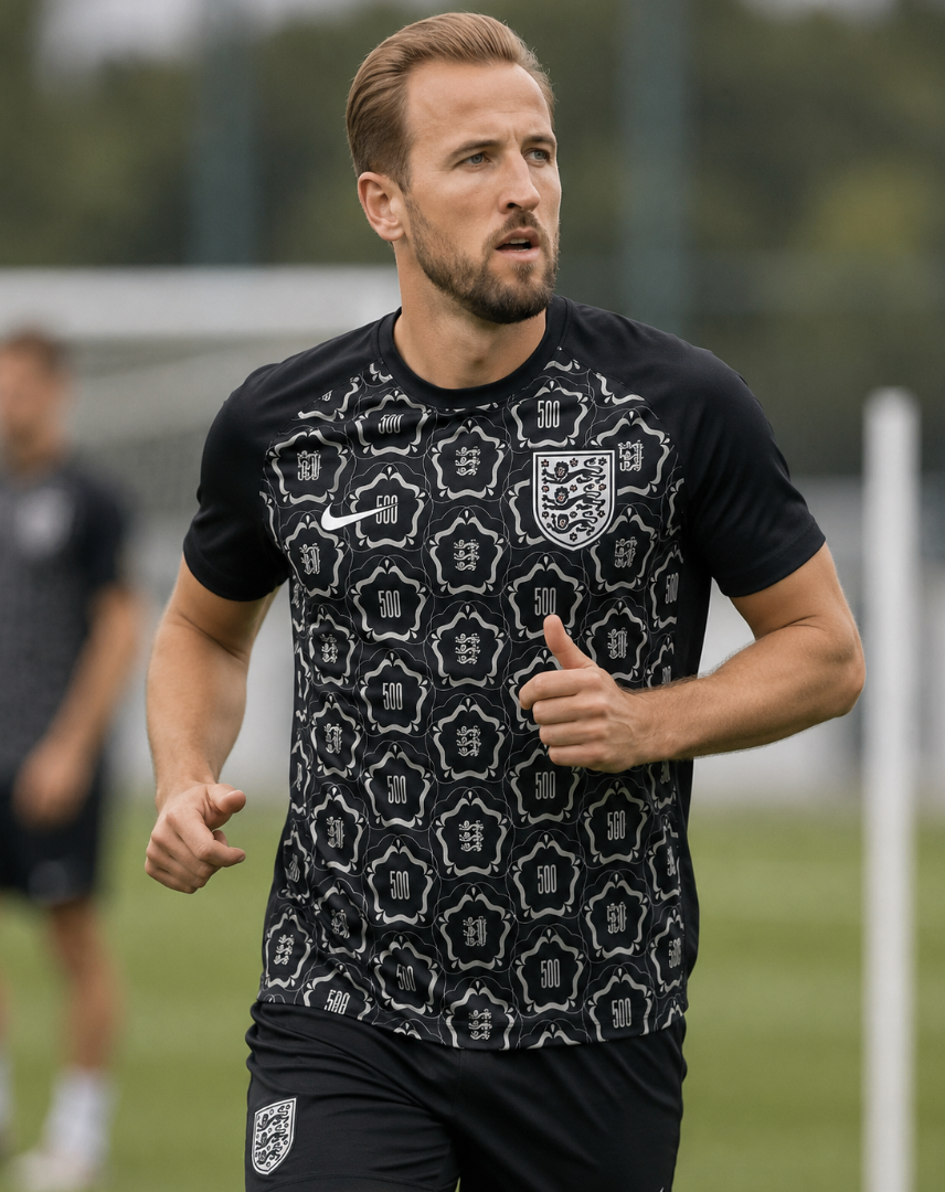 England 2026/2027 Schwarzes Pre-Match Trikot