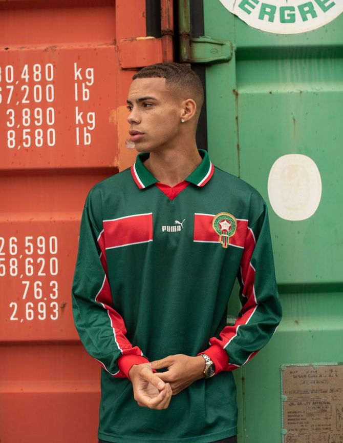 MAGLIA CASA MAROCCO RETRO 1998 MANICHE LUNGHE