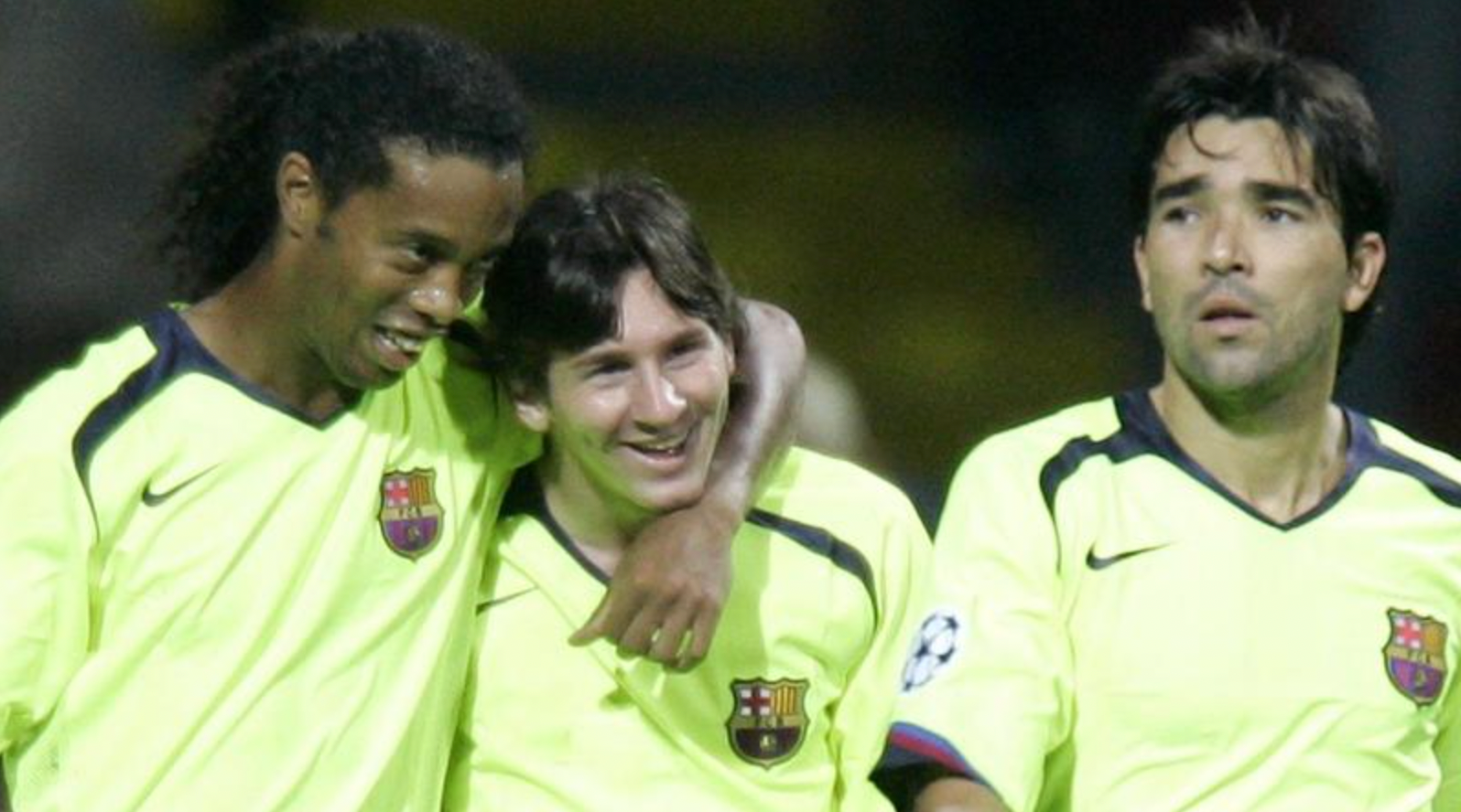 Barcelona 2005-2006 Auswärts Retro Trikot (limettengelb)