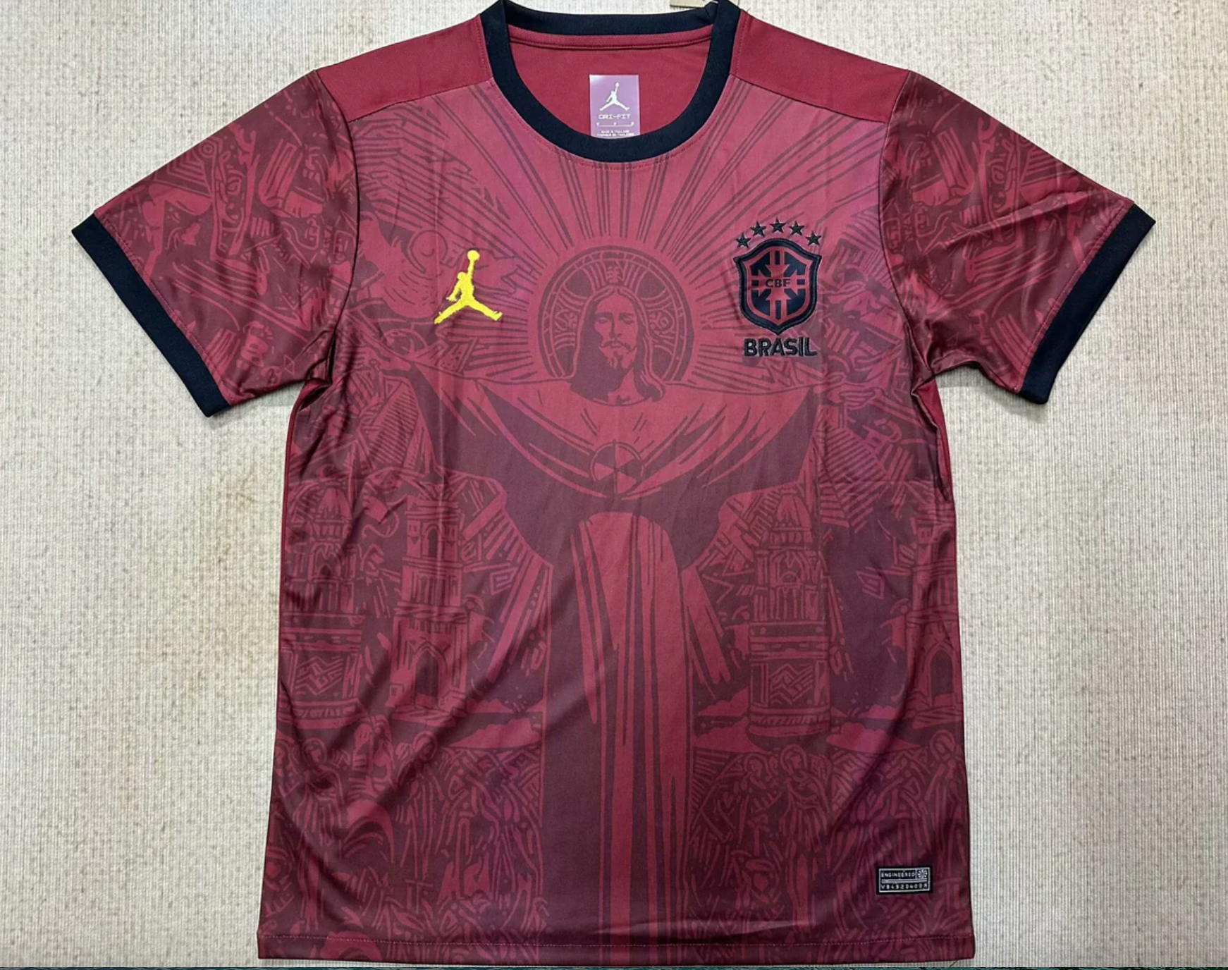 Brasilien Jesus Christus der Erlöser Jordan Rotes Trikot 2025/2026