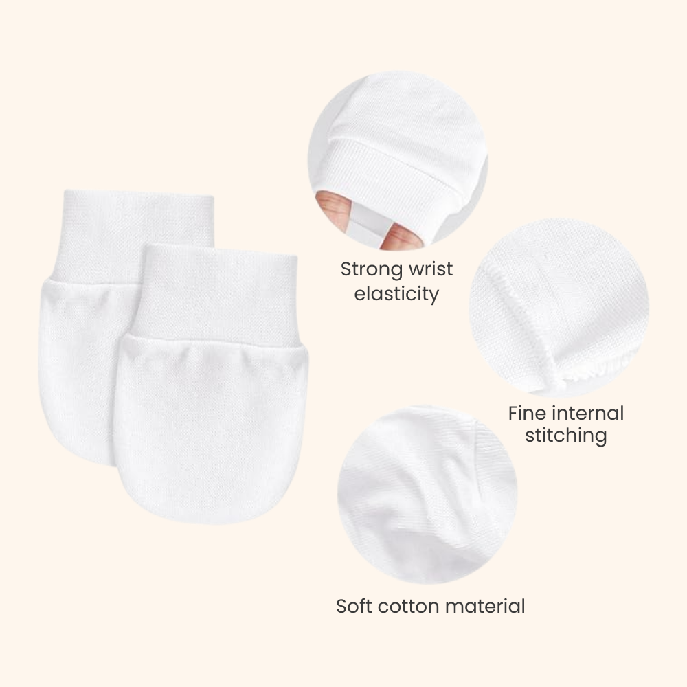 No Scratch Baby Mittens (6-Pack)