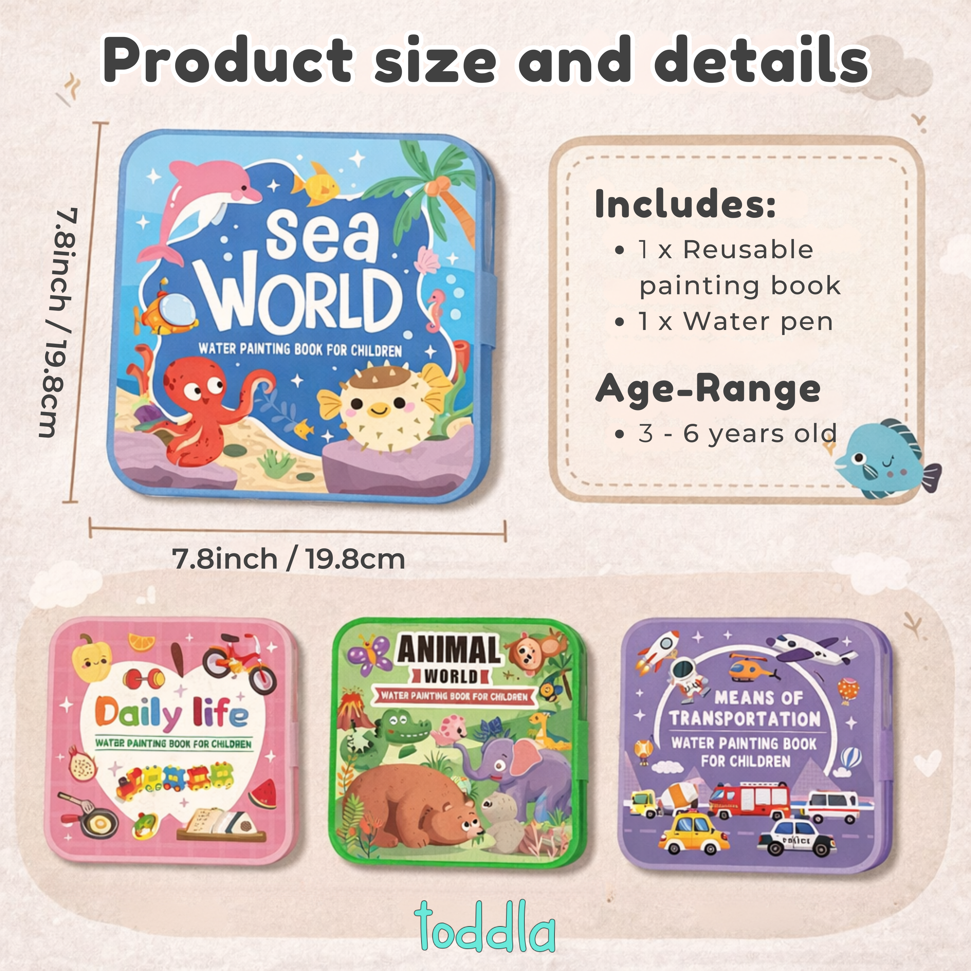 Magic Water Coloring Book