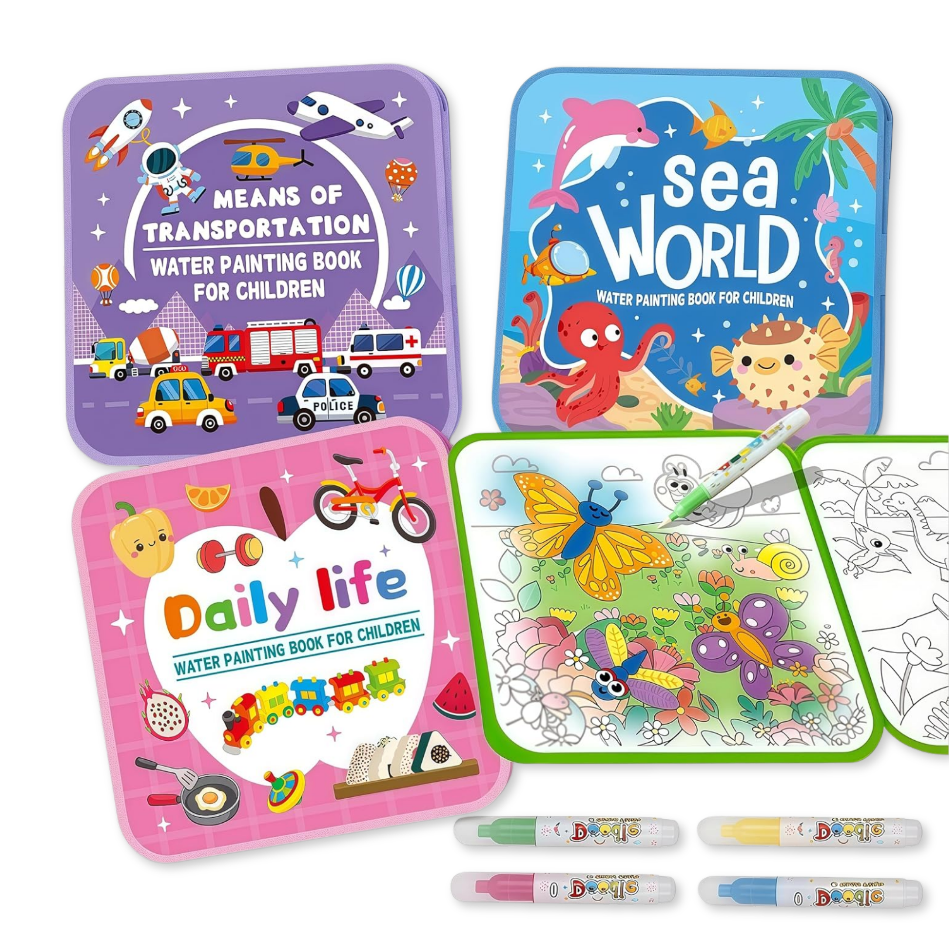 Magic Water Coloring Book