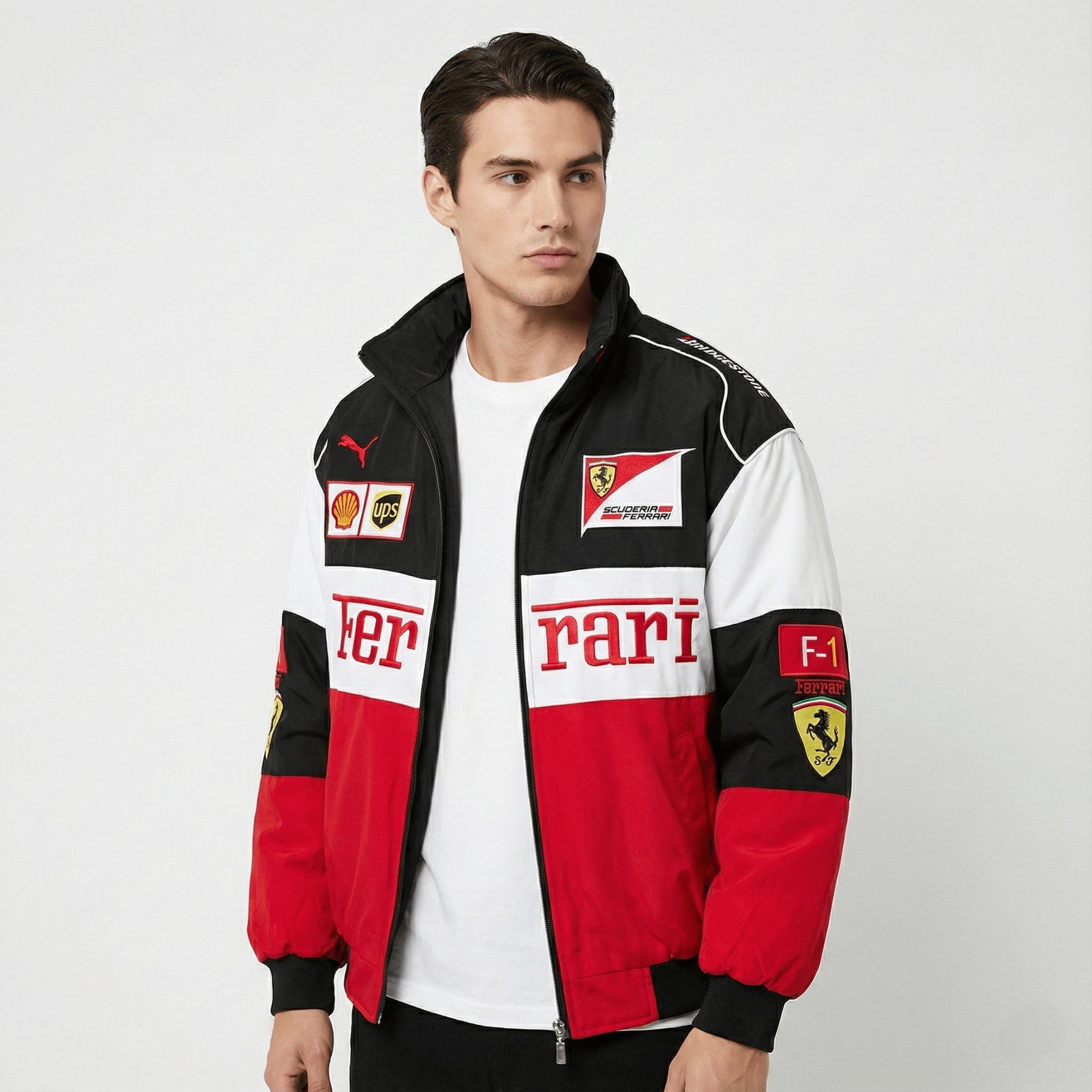 Rari F1 Rennteam Jacke – Scuderia Motorsport Reißverschluss-Mantel