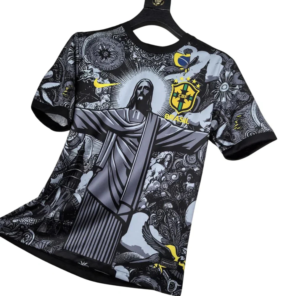 Camisola Edição Especial Brasil Cristo Redentor - Preto Meia-Noite