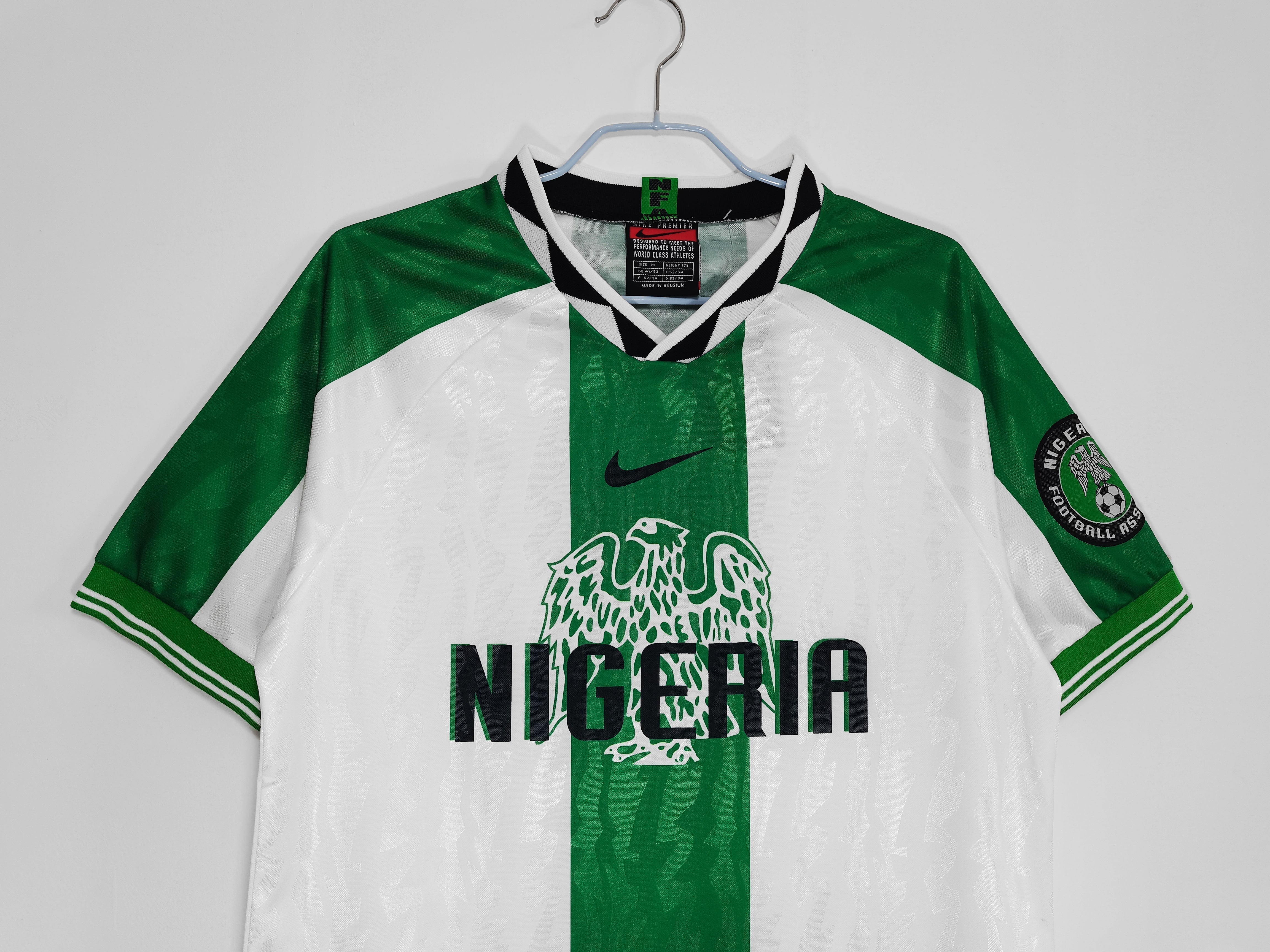 1996/98 Nigeria Weiß-Grünes Trikot