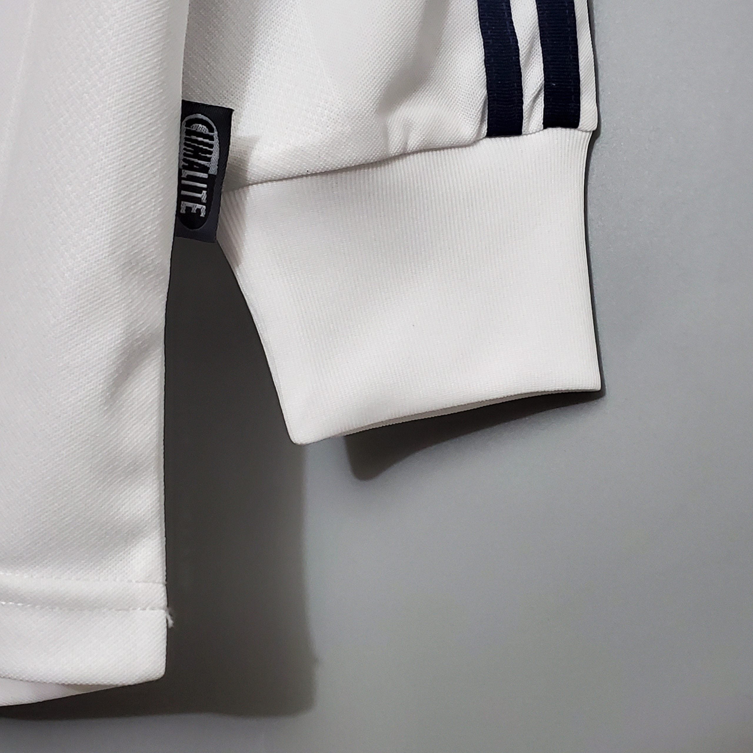 Camisola retro de manga comprida do Real Madrid 2001/2002