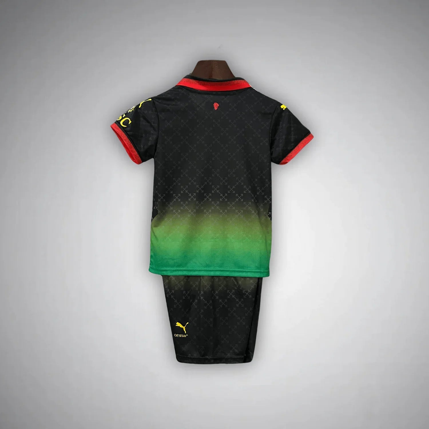 AC Mailand x Off-White Schwarzes Kindertrikot 2025/2026