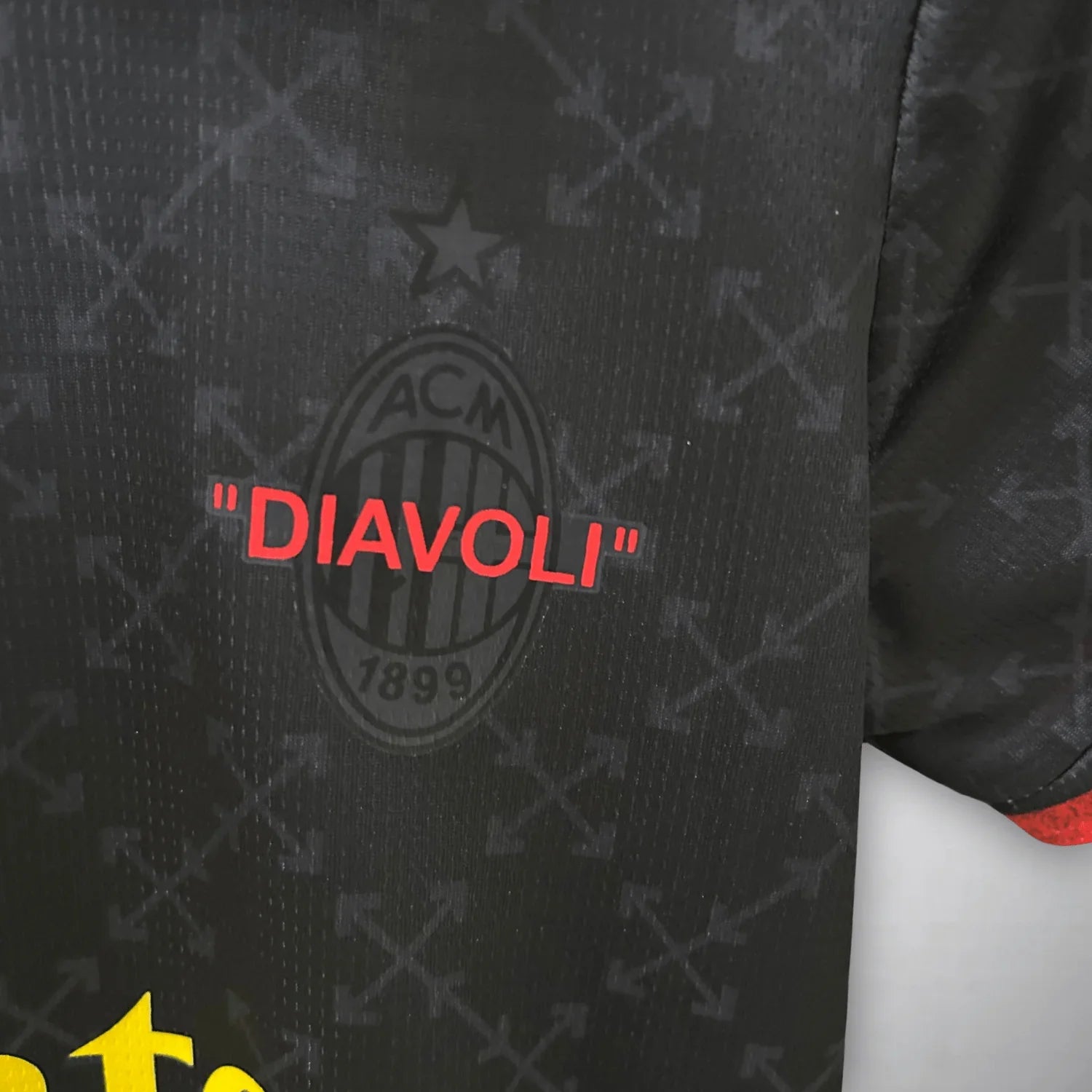 AC Mailand x Off-White Schwarzes Kindertrikot 2025/2026