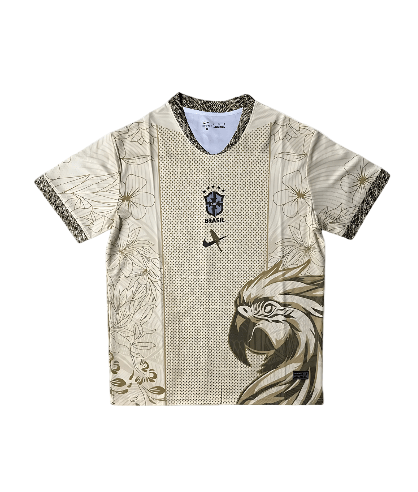 Brasile Maglia Edizione Pappagallo Dorato