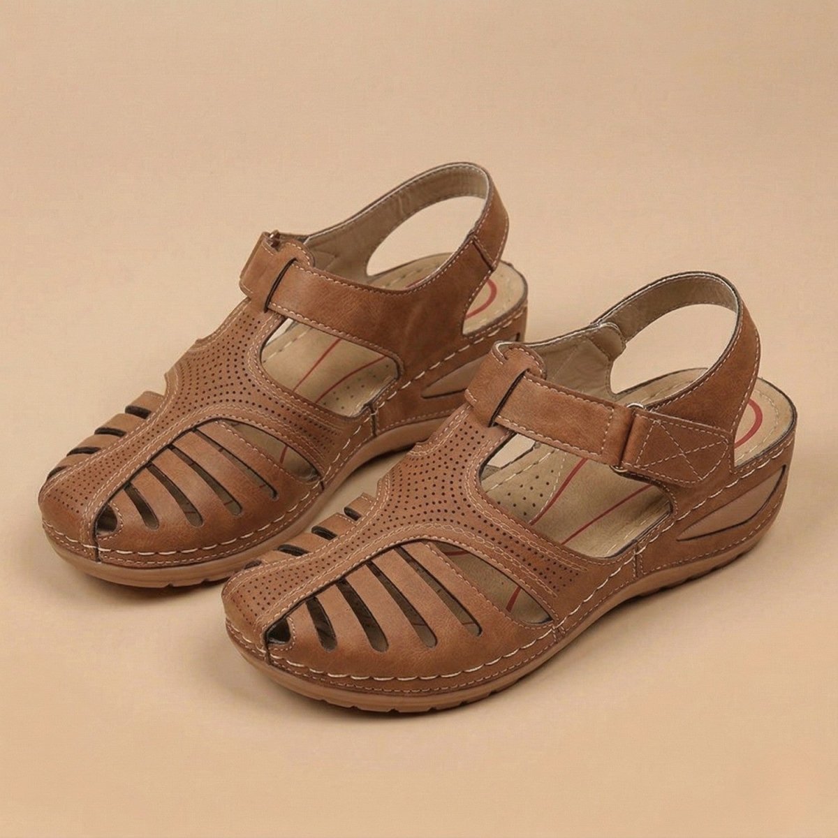 Closed Toe Comfort Sandals