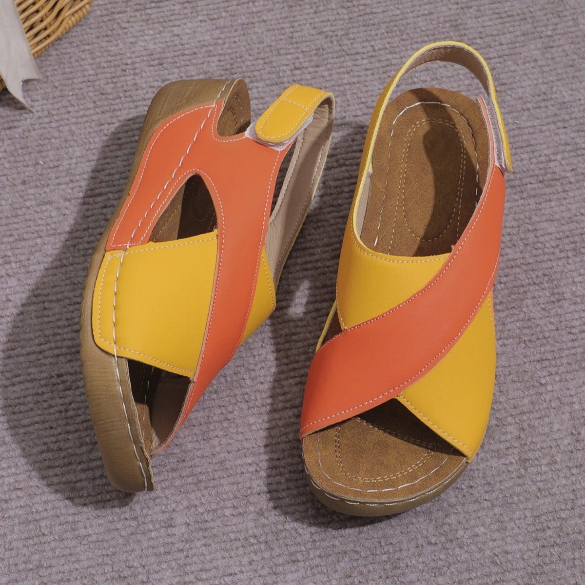 Comfortable Adjustable Wedge Sandals